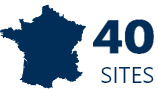 40 sites en France