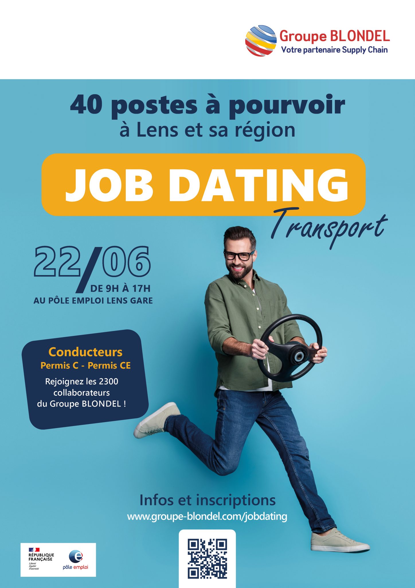Le Groupe BLONDEL et Pôle Emploi organisent un Job dating Transport à Lens Groupe Blondel